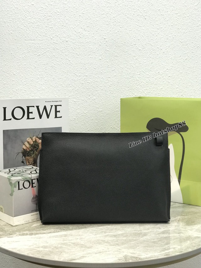 Loewe專櫃新款男士手拿包 羅意威顆粒紋T pouch系列手包 型號11038 lyw1172